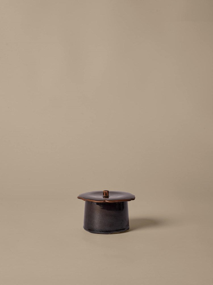 Marnen Large Jar - Carob Brown