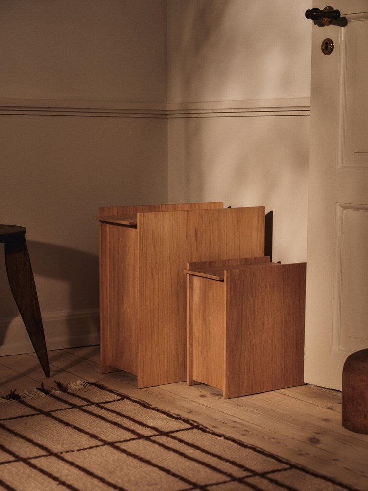 Sama Wooden Bin in Oak - Large
