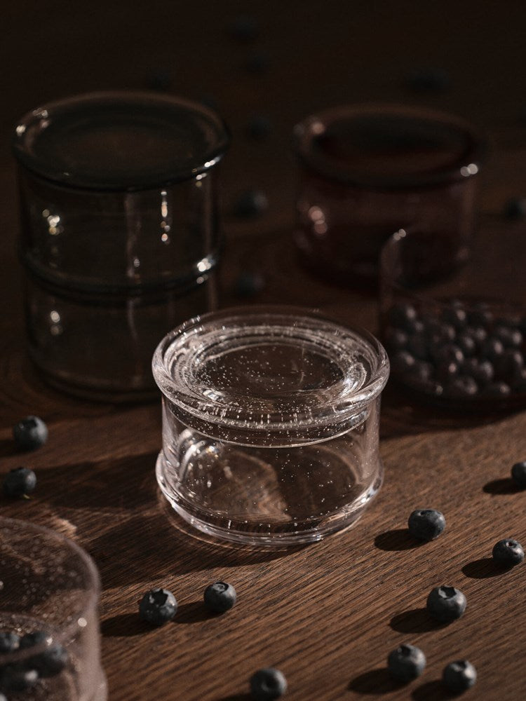 Boya Stackable Containers - Set of 2 in Clear