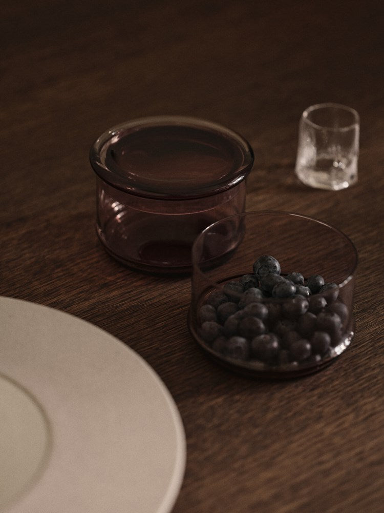 Boya Stackable Containers - Set of 2 in Mauve