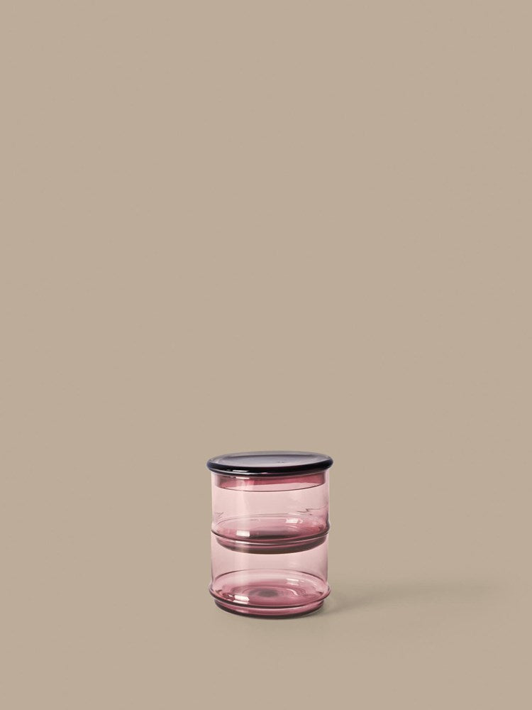 Boya Stackable Containers - Set of 2 in Mauve