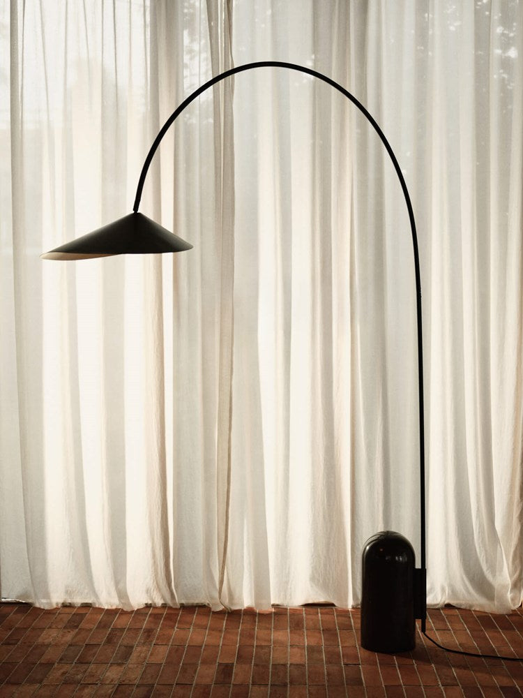 Arum Arched Floor Lamp - Black - UL