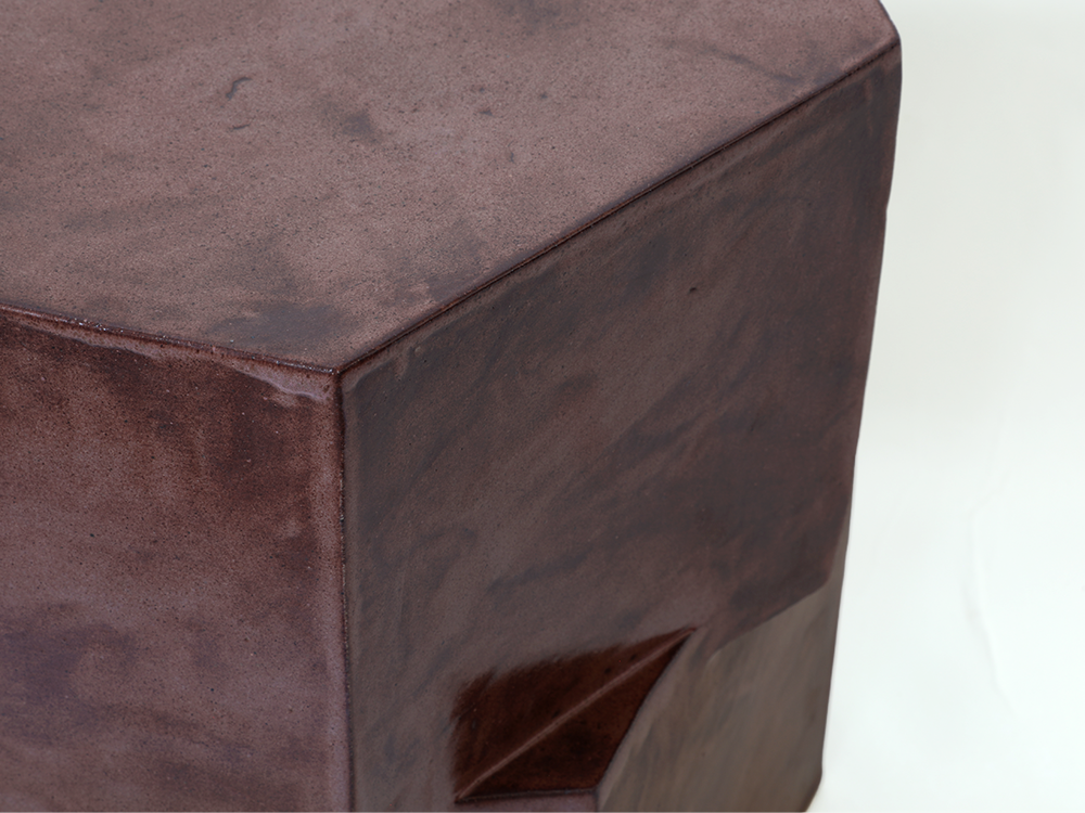 Double Tier Hex Side Table