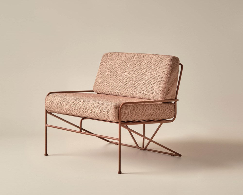 Hinterland Lounge Chair - Terracotta / Sandstone Rust