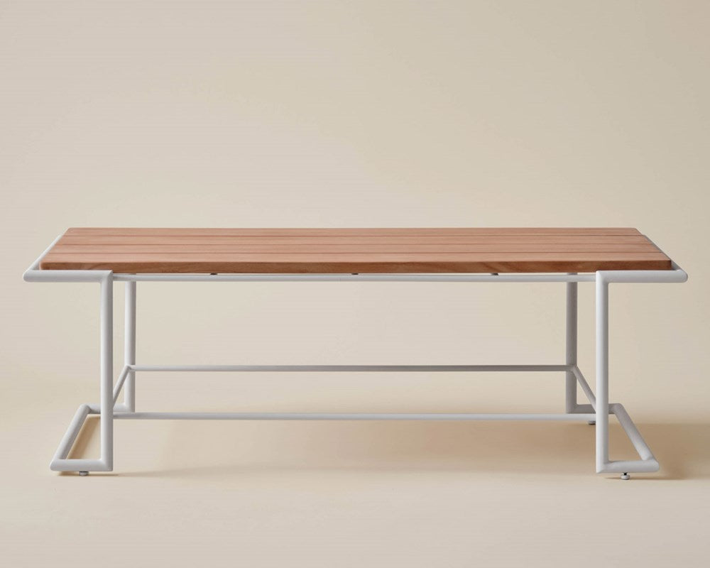 Hinterland Rectangular Coffee Table - White