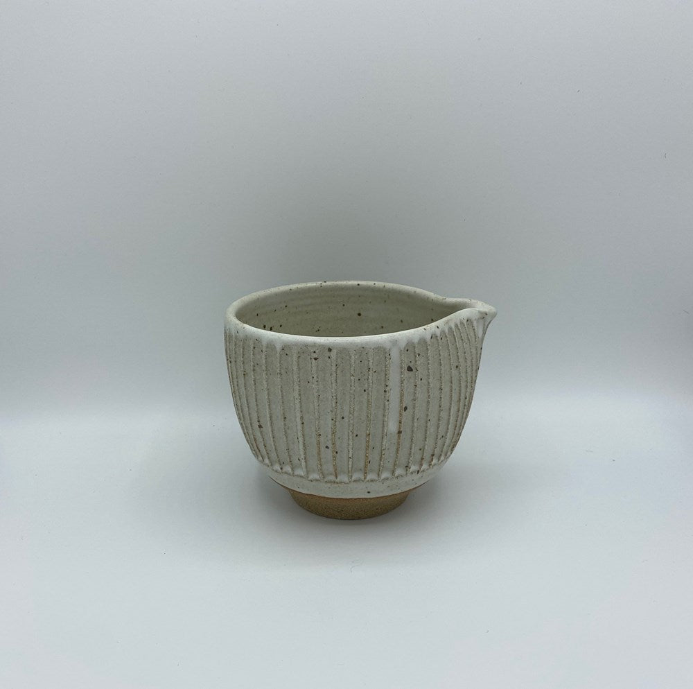 Column Carved Creamer Bowl