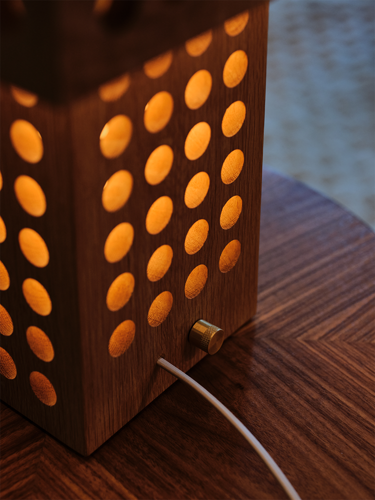 Cuadra Table Lamp in Walnut