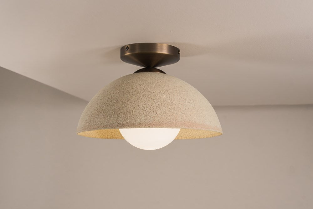 Emmet Flush Mount 12" Hemisphere