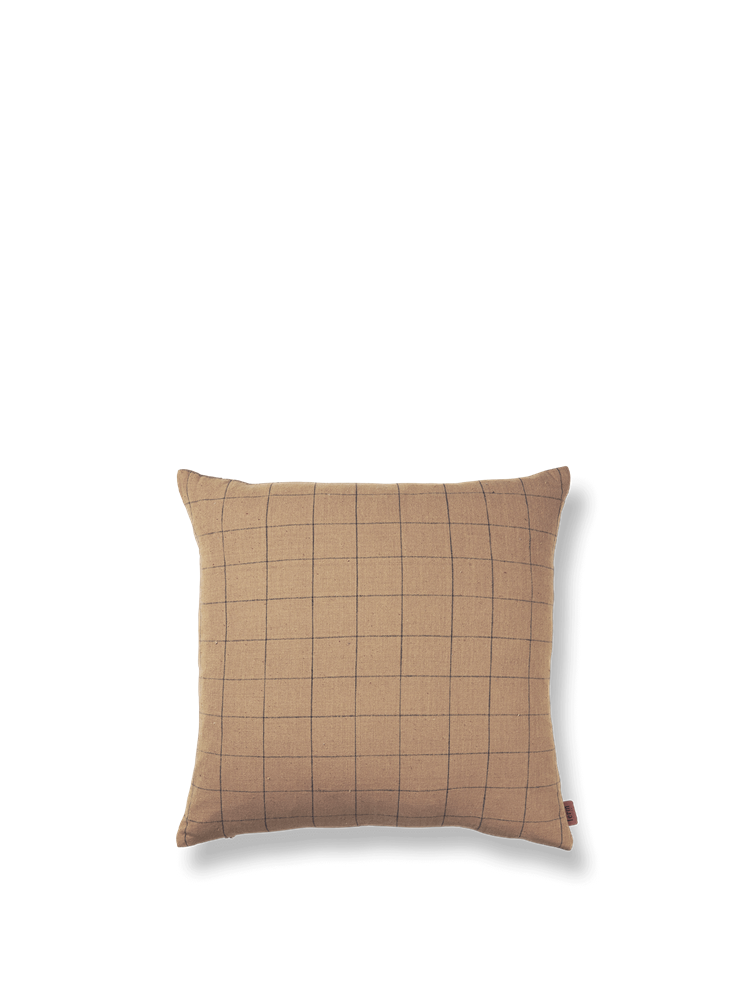 Brown Cotton Cushion
