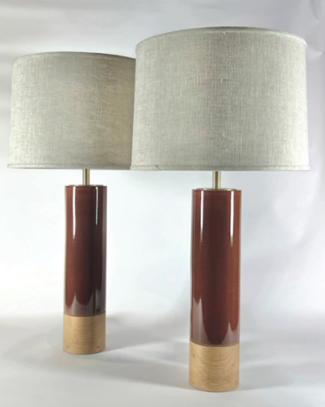 Hancock II table lamp in Satin Brass