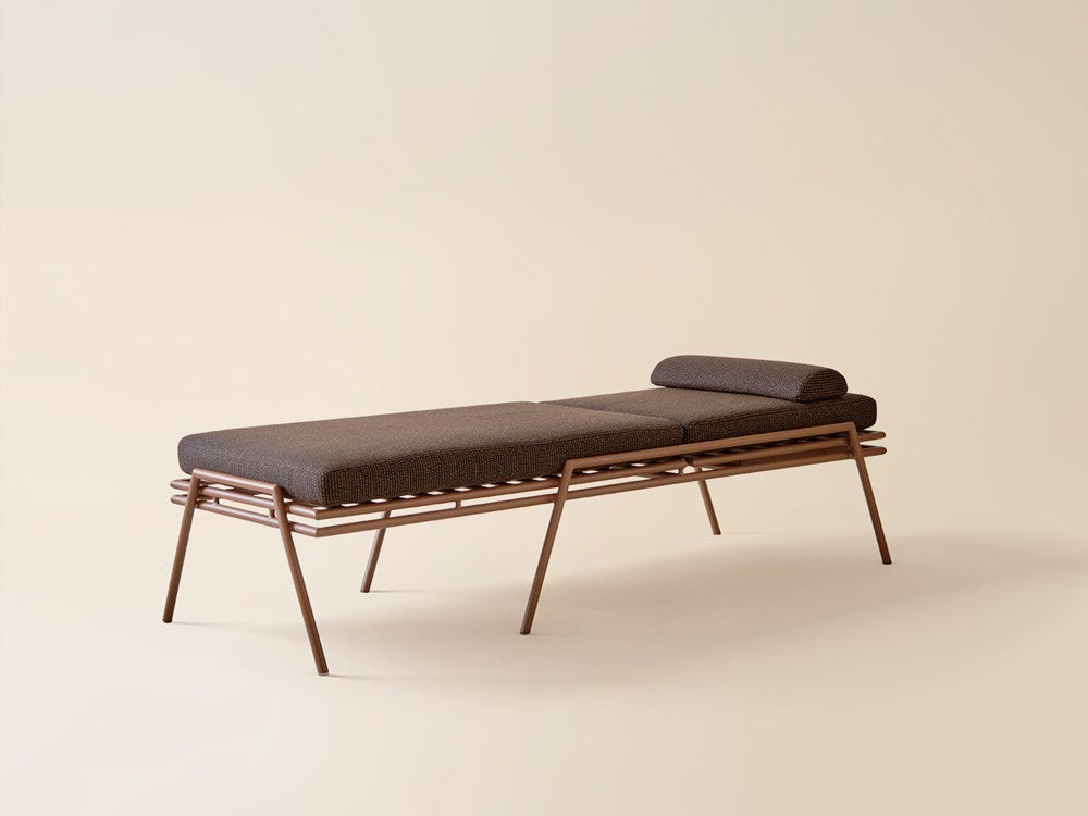 Hinterland Chaise - Terracotta / Dark Briar
