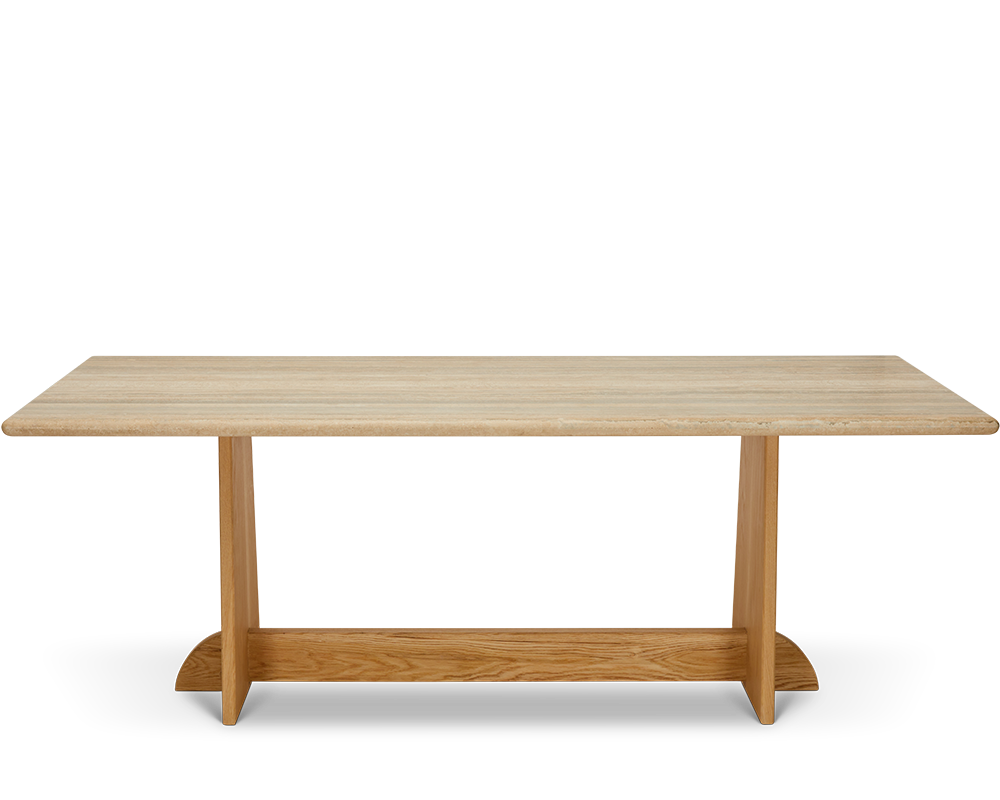Ojai Dining Table 84" w/ Stone Top
