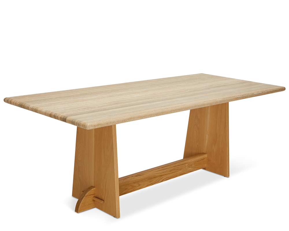 Ojai Dining Table 84" w/ Stone Top