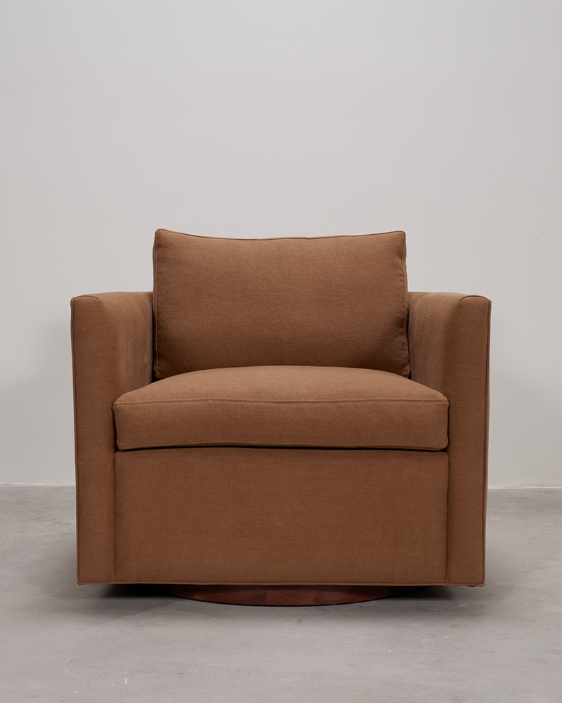 Curved Back Swivel Chair
