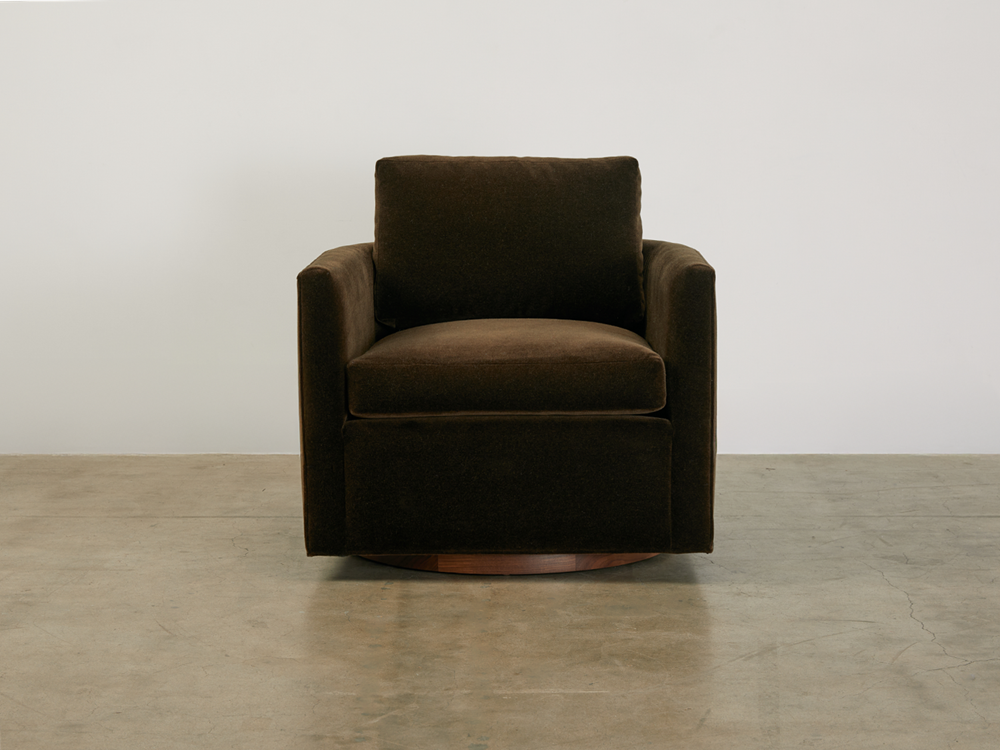 Curved Back Swivel Chair