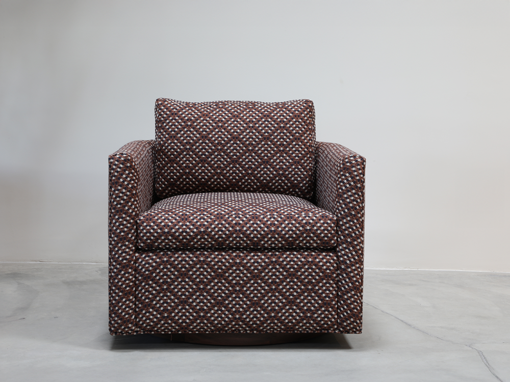 Curved Back Swivel Chair