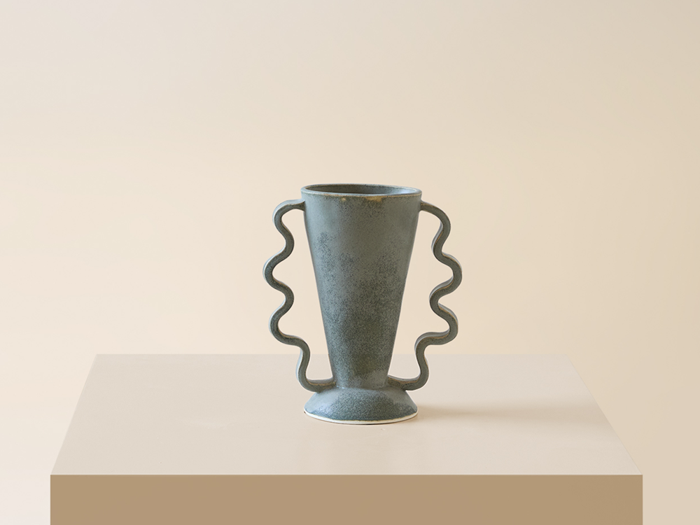 Teal Stretch Vase