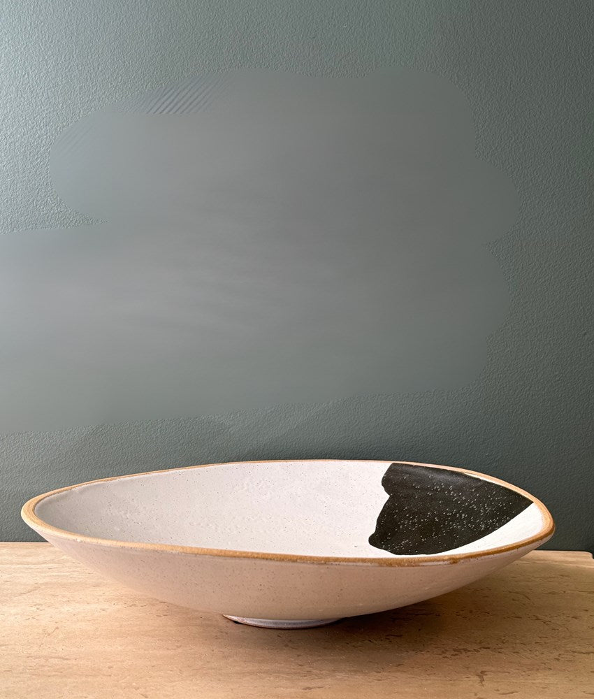 Lucia Black and White Platter