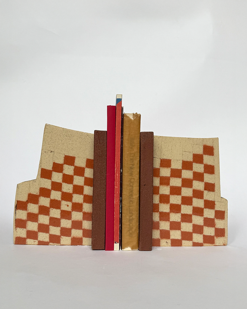 Checkerboard Composition Bookends 2
