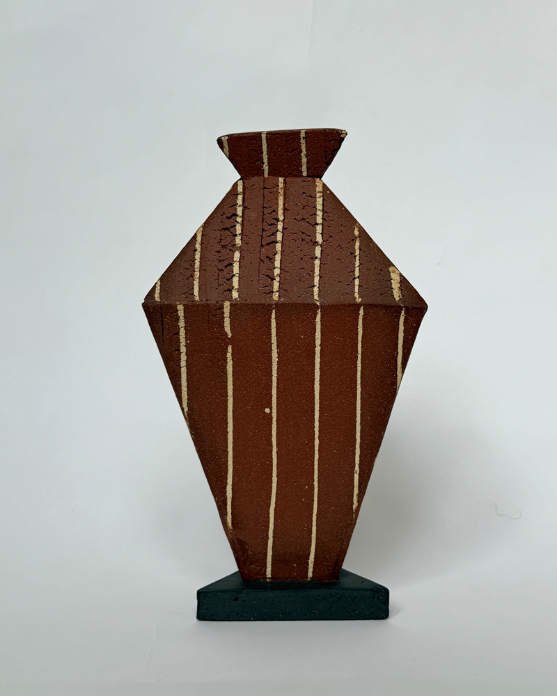 Triangular Stripe Vase