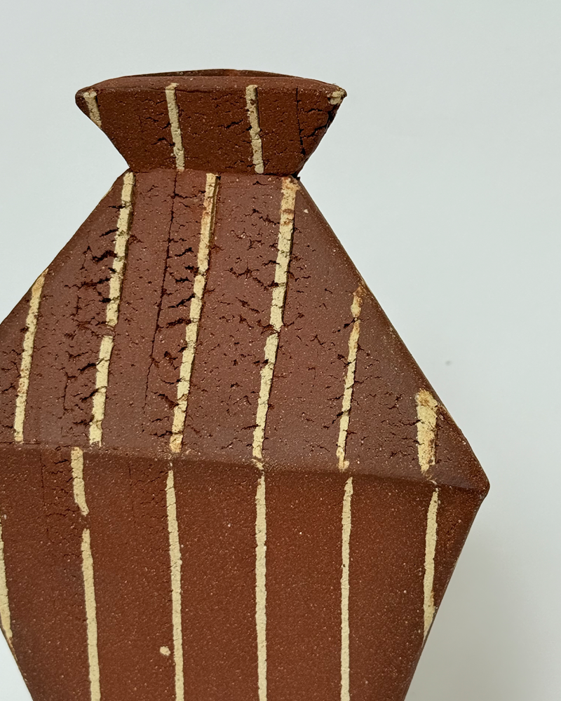 Triangular Stripe Vase