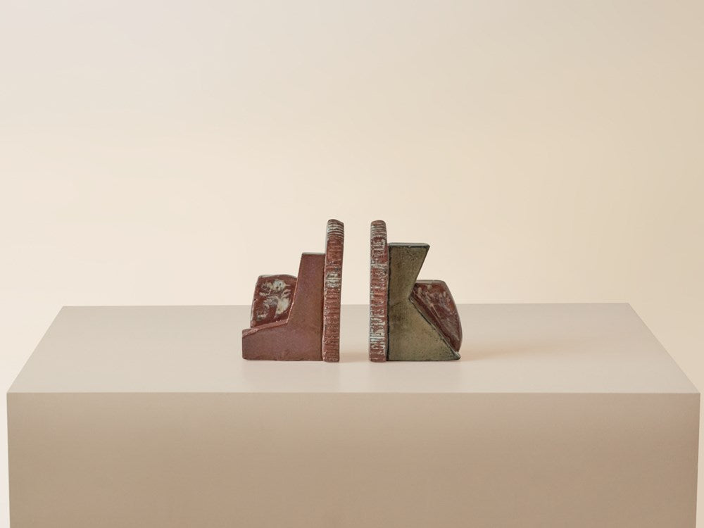 Medium Bookends - Plum / Redwood / Olive