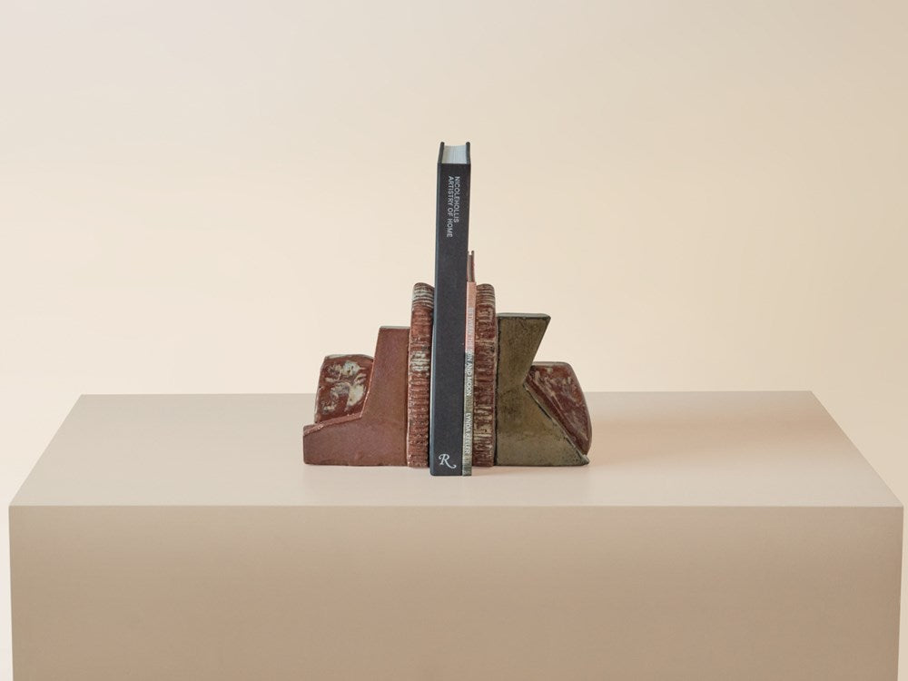 Medium Bookends - Plum / Redwood / Olive