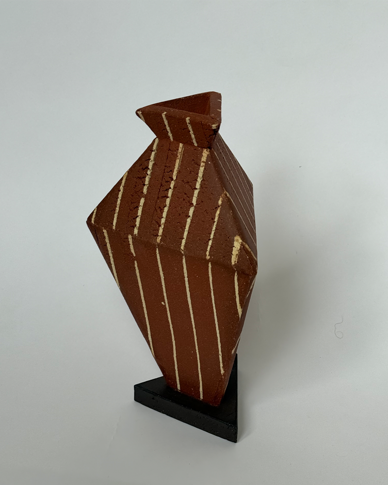 Triangular Stripe Vase