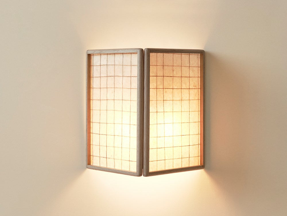 Large String Sconce - Clear Oak