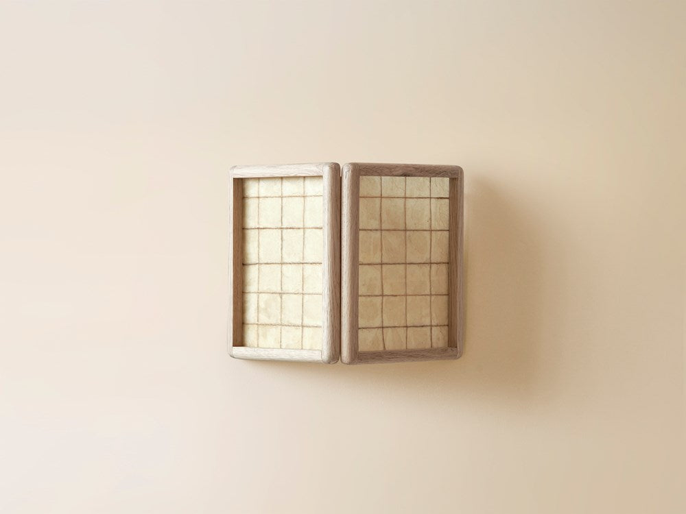 Small String Sconce - Clear Oak