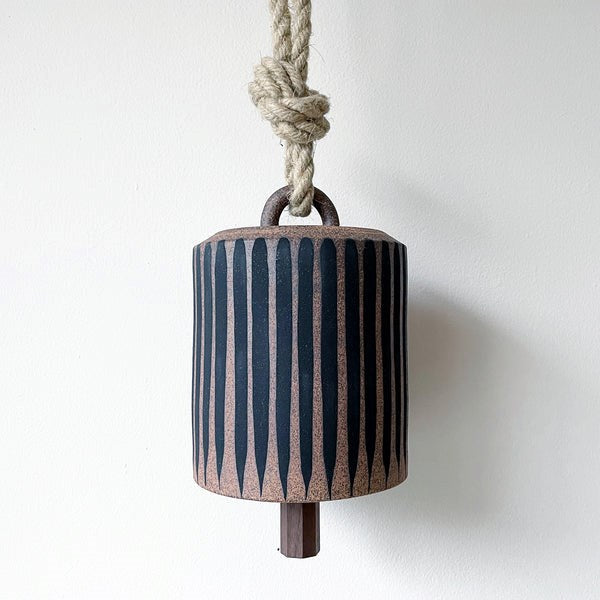 Thrown Bell Wide: Tucker Stripes Black