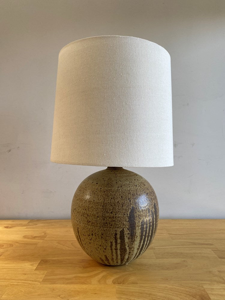 Large Orb Lamp in Live Oak