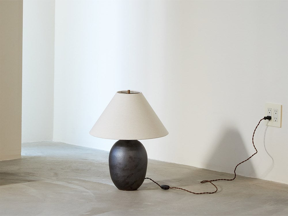 Large Oval Lamp in Iron