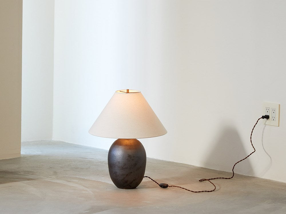 Large Oval Lamp in Iron