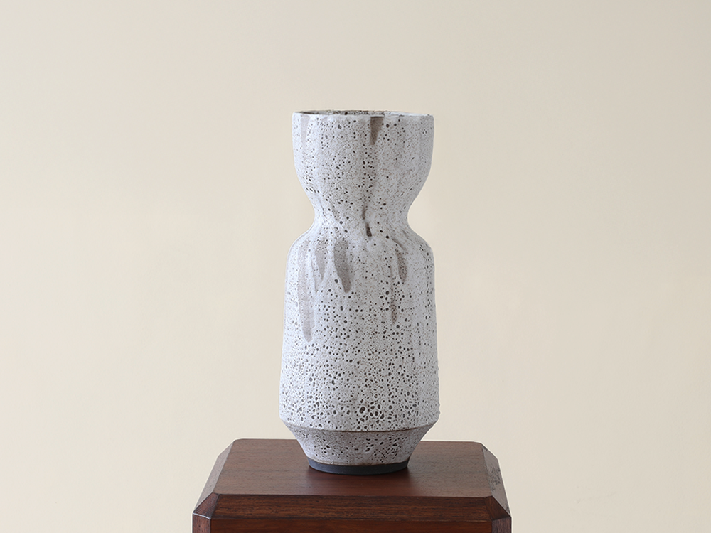 Poured White Series Vase