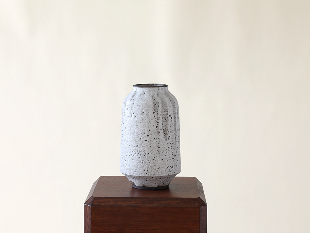 Poured White Series Vase