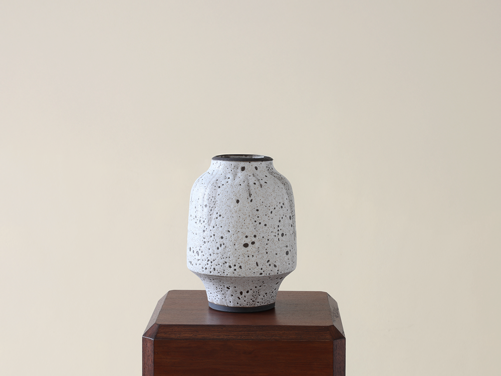 Poured White Series Vase