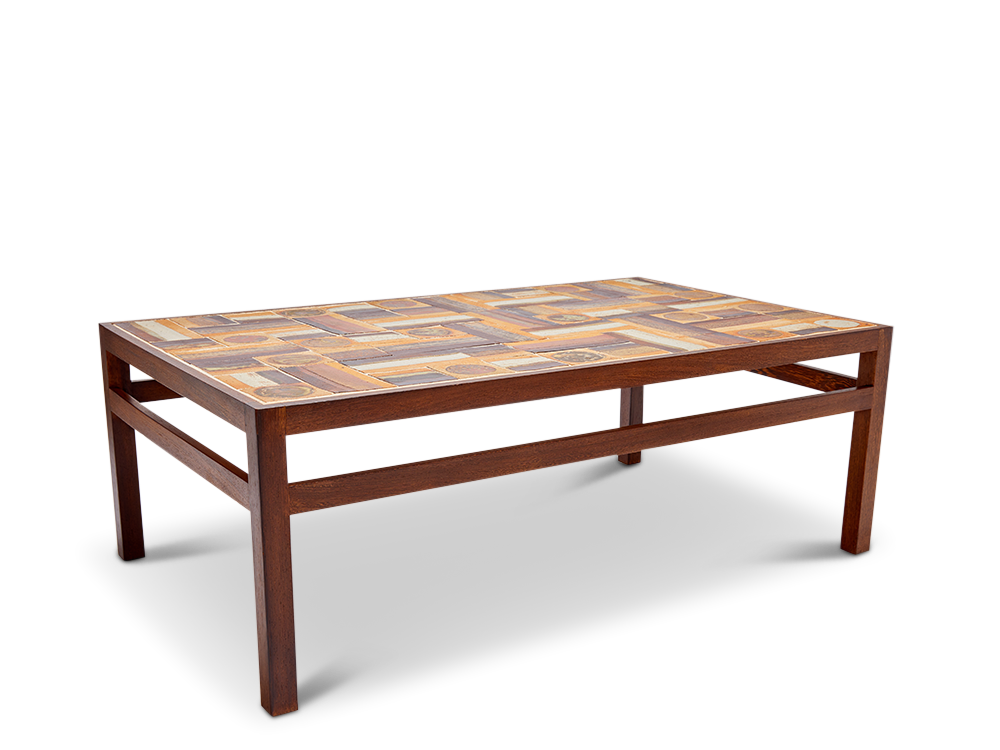 Stoneware & Wenge Coffee Table by Tue Poulsen