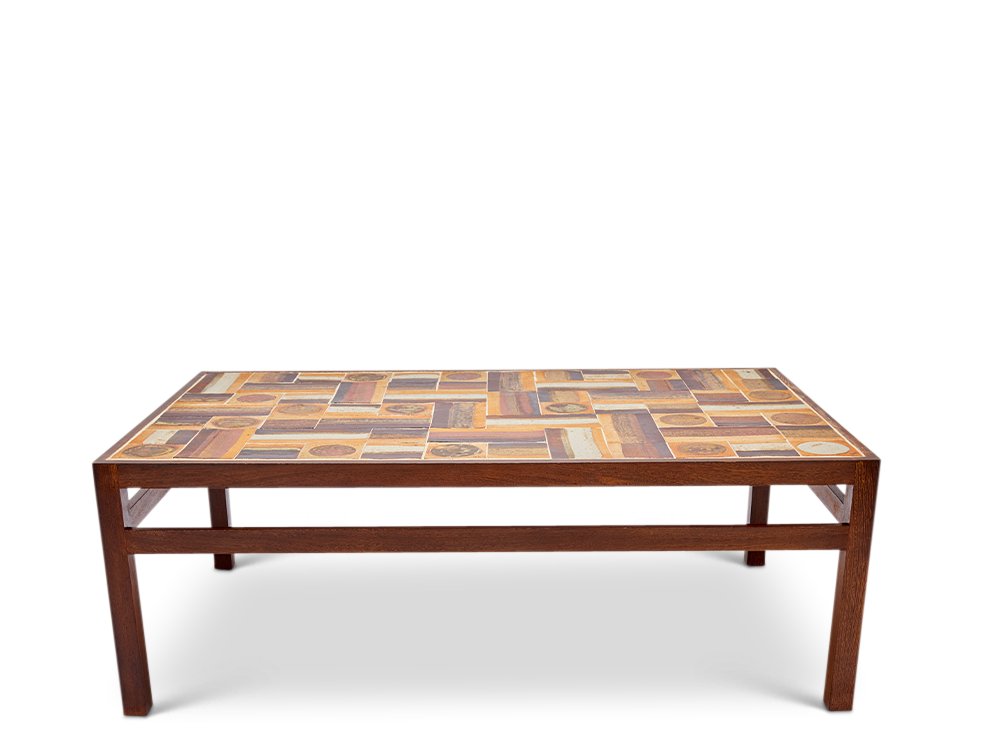 Stoneware & Wenge Coffee Table by Tue Poulsen