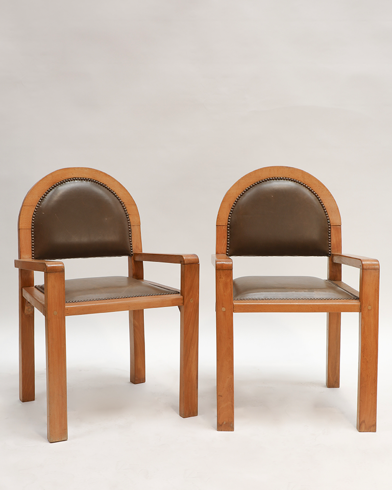 Belgian Art Deco Side Chairs