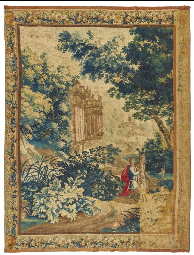 Fragment of an 18th-century Aubusson Tapestry