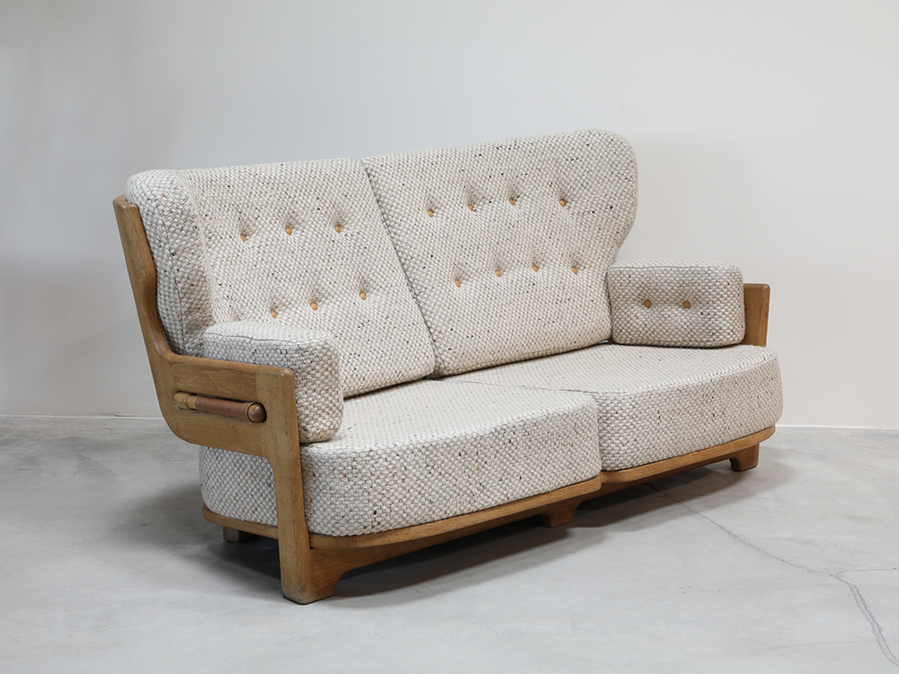 Guillerme et Chambron Oak 'Denis' Sofa