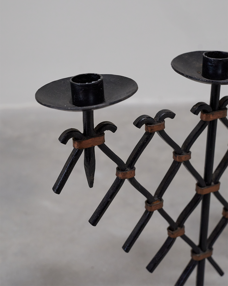 Belgian Iron Candle Holders