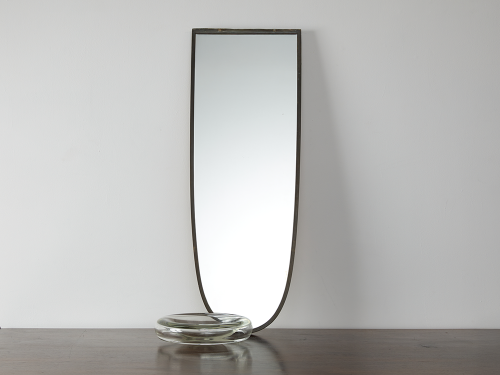 1950s Italian Shield Mirror