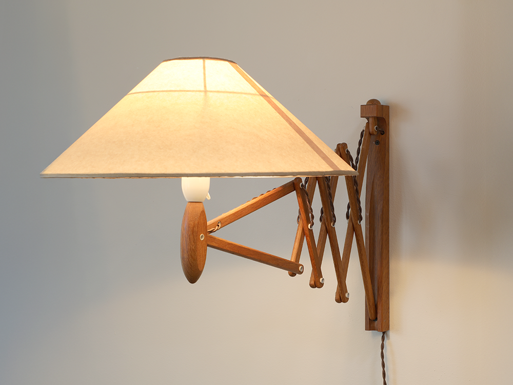 Le Klint "Sax" wall lamp by Erik Hansen c1970s