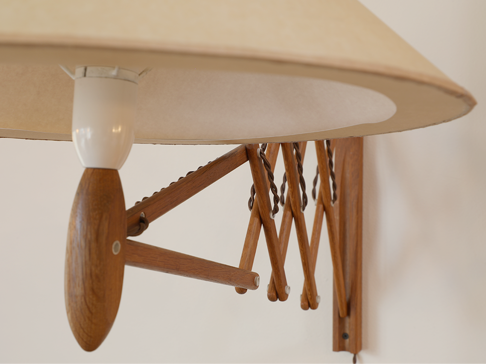 Le Klint "Sax" wall lamp by Erik Hansen c1970s