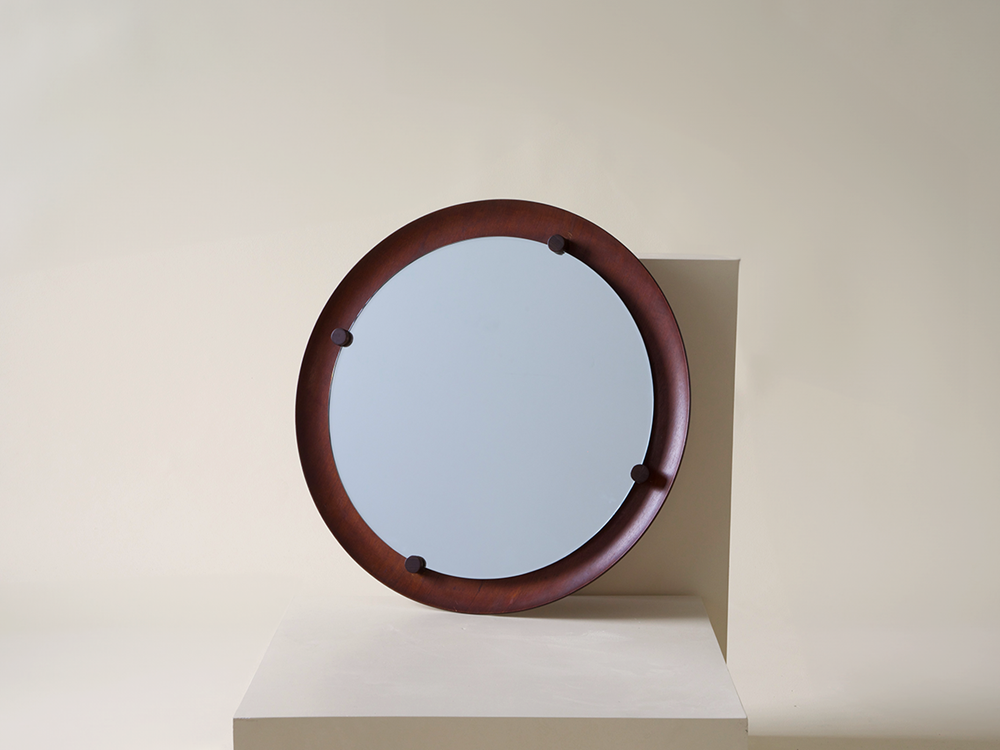 Scandinavian Teak Wall Mirror, Denmark c1960s
