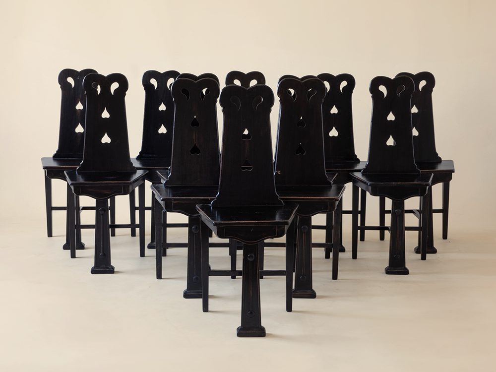 Liberty Style Chairs, Italy c1920s