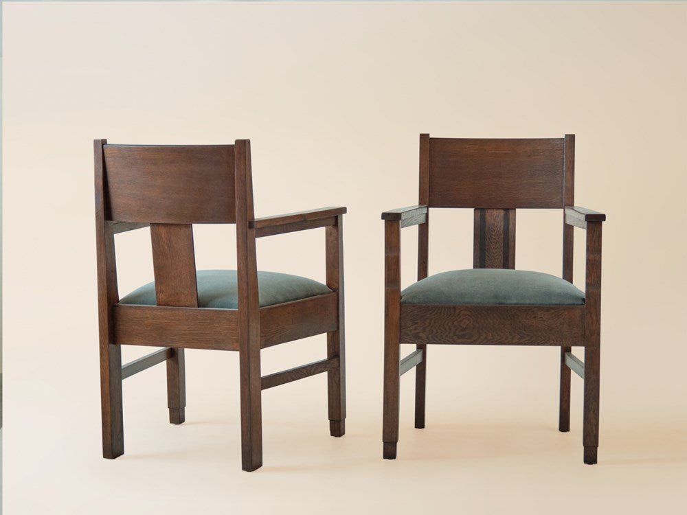 Pair of Italian Art Deco Chairs, c1930s