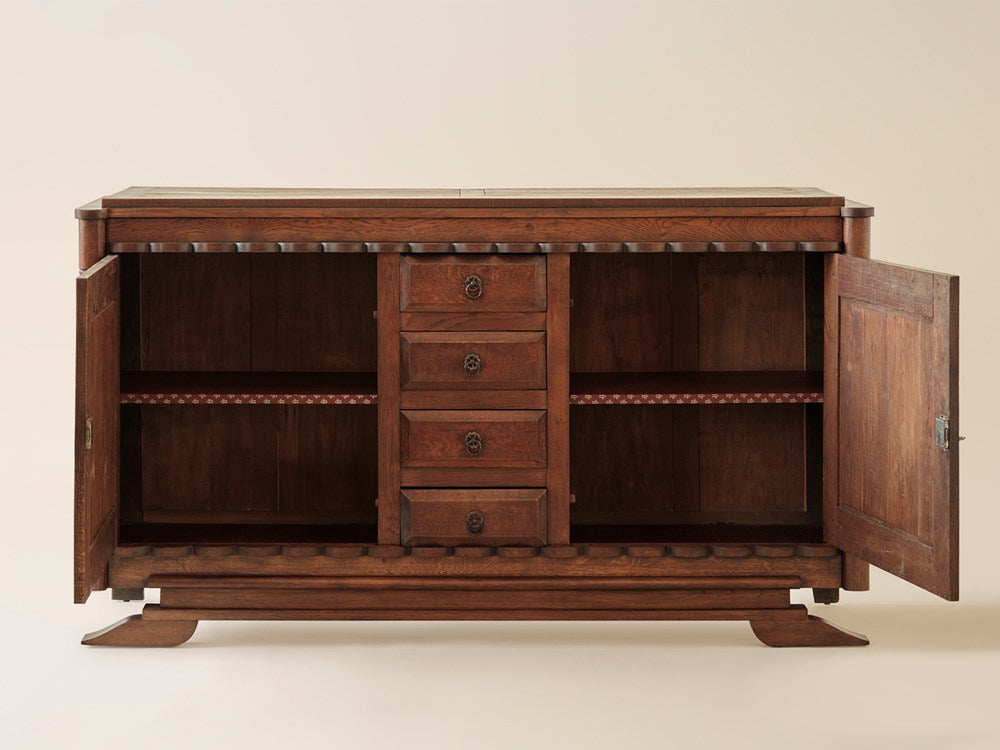 Oak Credenza by Charles Dudouyt, c1940s
